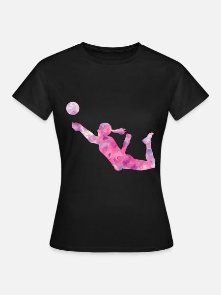 voleibol - Camiseta mujer - negro