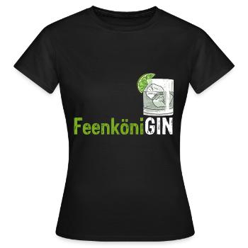 GIN FeenköniGIN - Geschenk für Gin Verkostungen Wa - Frauen T-Shirt - Schwarz - Vorne - AI Model Female 172 dark (172cm)