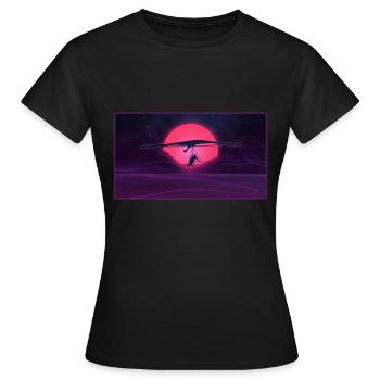 Deltaplane deltaplane - T-shirt Femme - noir - Devant - AI Model Female 172 dark (172cm)