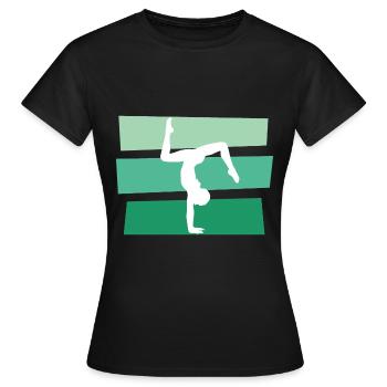 gymnaste - T-shirt Femme - noir - Devant - AI Model Female 172 dark (172cm)