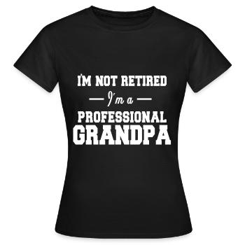 Grandpa - Women's T-Shirt - black - Front - AI Model Female 172 dark (172cm)