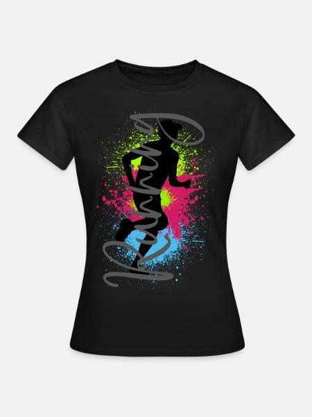 Course à pied Sport Jogger Runner Course à pied Jogging - T-shirt Femme - noir