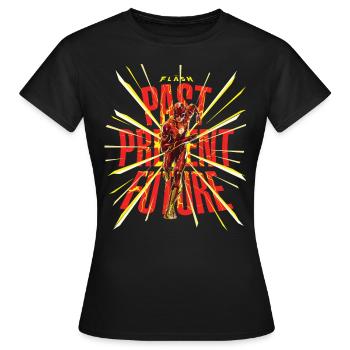 The Flash Past, Present Future - Frauen T-Shirt - Schwarz - Vorne - AI Model Female 172 dark (172cm)