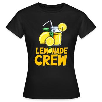 Limonade Lemonade Crew Zitronen Limo Saft Eis - Frauen T-Shirt - Schwarz - Vorne - AI Model Female 172 dark (172cm)