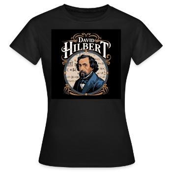 Erbe der Menschheit - David Hilbert - Frauen T-Shirt - Schwarz - Vorne - AI Model Female 172 dark (172cm)
