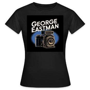 Erbe der Menschheit - George Eastman - Frauen T-Shirt - Schwarz - Vorne - AI Model Female 172 dark (172cm)