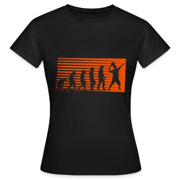 Padel Evolution Plattform Tennis Paddleball Padel - Frauen T-Shirt - Schwarz - Vorne - AI Model Female 172 dark (172cm)