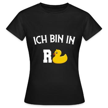 Don de pension - T-shirt Femme - noir - Devant - AI Model Female 172 dark (172cm)