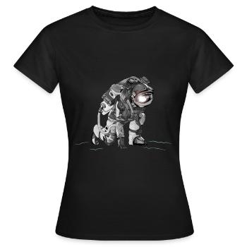 astronaut - Women's T-Shirt - black - Front - AI Model Female 172 dark (172cm)