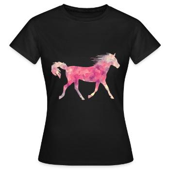 cheval sauvage - T-shirt Femme - noir - Devant - AI Model Female 172 dark (172cm)