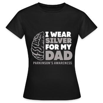 Parkinson Krankheit - Frauen T-Shirt - Schwarz - Vorne - AI Model Female 172 dark (172cm)