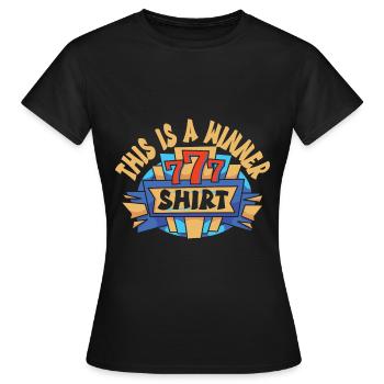 Casino - Frauen T-Shirt - Schwarz - Vorne - AI Model Female 172 dark (172cm)