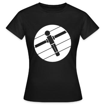 Baby-foot kickers logo - T-shirt Femme - noir - Devant - AI Model Female 172 dark (172cm)