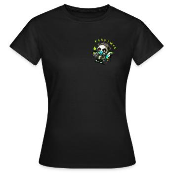 Panda Pandamic Hunter - T-shirt Femme - noir - Devant - AI Model Female 172 dark (172cm)