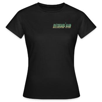 Asozialer Club - Frauen T-Shirt - Schwarz - Vorne - AI Model Female 172 dark (172cm)
