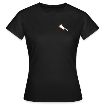 blutiger Ork-Cleaver - Frauen T-Shirt - Schwarz - Vorne - AI Model Female 172 dark (172cm)
