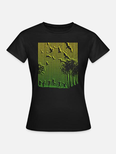 Illusion, Strichcode - Frauen T-Shirt - Schwarz