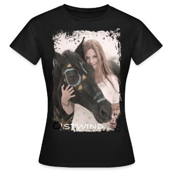 Ostwind Aufbruch nach Ora Mika - Frauen T-Shirt - Schwarz - Vorne - AI Model Female 172 dark (172cm)