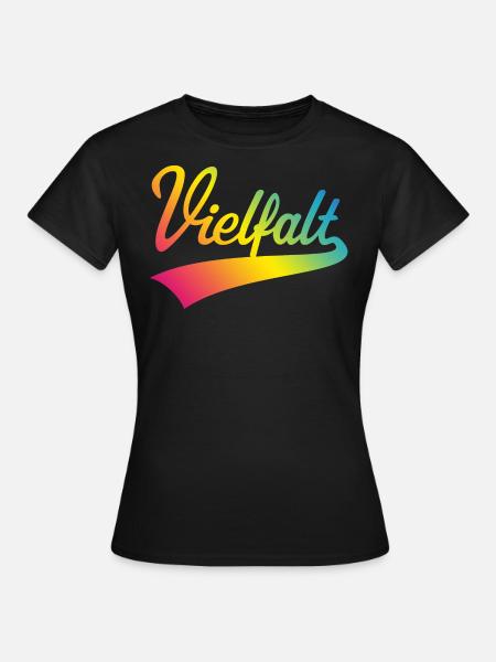 Vielfalt (Diversity / PNG) - Frauen T-Shirt - Schwarz