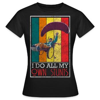 Handicap Drôle - T-shirt Femme - noir - Devant - AI Model Female 172 dark (172cm)
