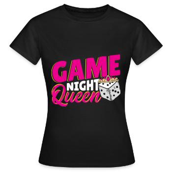 Jeux de société jeu de société cadeau - T-shirt Femme - noir - Devant - AI Model Female 172 dark (172cm)