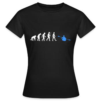Kayak Evolution Kayak kayak kayak - T-shirt Femme - noir - Devant - AI Model Female 172 dark (172cm)