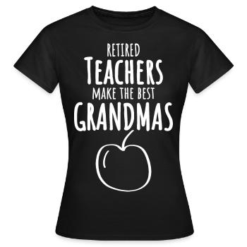 Oma - lustiges Geschenk Lehrer Rente Pension - Frauen T-Shirt - Schwarz - Vorne - AI Model Female 172 dark (172cm)