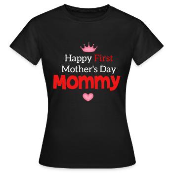 Happy Mothers Day Mother's Day Mother's Day Gift - Women's T-Shirt - black - Front - AI Model Female 172 dark (172cm)