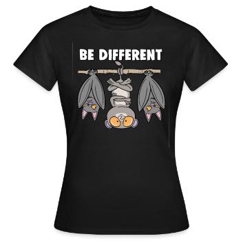 Koboldmaki Bat Conte de fées être différent - T-shirt Femme - noir - Devant - AI Model Female 172 dark (172cm)