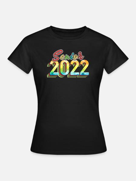 Senior 2022 Graduation Class - Frauen T-Shirt - Schwarz