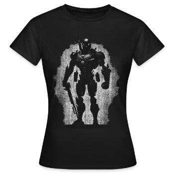 Robot tueur Robot tueur - T-shirt Femme - noir - Devant - AI Model Female 172 dark (172cm)