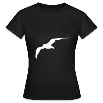 Mouette Mouette - T-shirt Femme - noir - Devant - AI Model Female 172 dark (172cm)