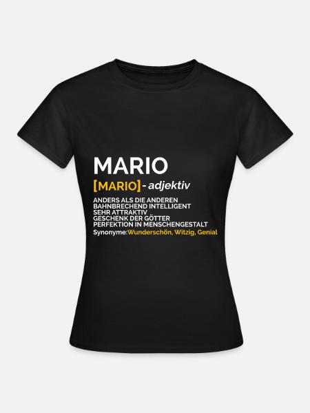 Mario - Frauen T-Shirt - Schwarz