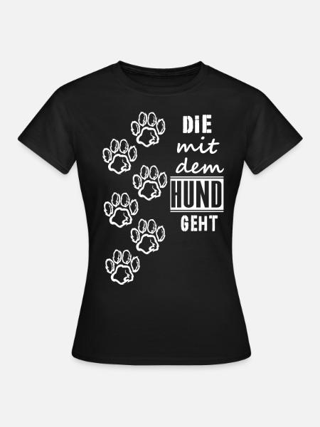 Hund - Frauen T-Shirt - Schwarz