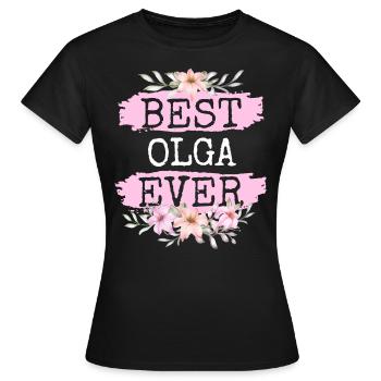 Olga Geschenk Name Geburtstag - Frauen T-Shirt - Schwarz - Vorne - AI Model Female 172 dark (172cm)