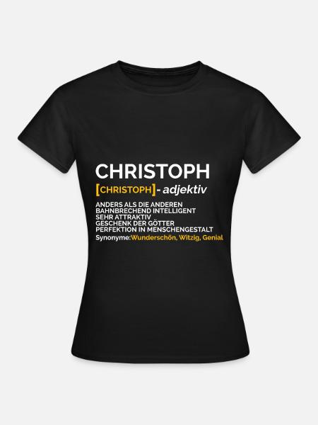 Christoph - Frauen T-Shirt - Schwarz