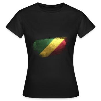 Kongo - Frauen T-Shirt - Schwarz - Vorne - AI Model Female 172 dark (172cm)