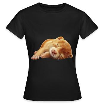 Wiesel - Frauen T-Shirt - Schwarz - Vorne - AI Model Female 172 dark (172cm)