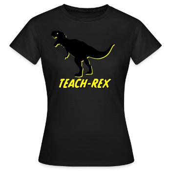 Teach-Rex - Women's T-Shirt - black - Front - AI Model Female 172 dark (172cm)