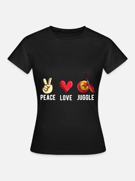 Jonglieren - Frauen T-Shirt - Schwarz