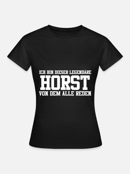 Horst Name Design - Frauen T-Shirt - Schwarz