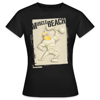 Minions Kevin Muscle Beach - Women's T-Shirt - black - Front - AI Model Female 172 dark (172cm)
