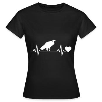 Geier - Frauen T-Shirt - Schwarz - Vorne - AI Model Female 172 dark (172cm)