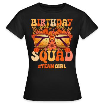 Anniversaire Groupe Fête Anniversaire Femme - T-shirt Femme - noir - Devant - AI Model Female 172 dark (172cm)
