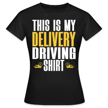 Humor Driver Delivery Driver - Women's T-Shirt - black - Front - AI Model Female 172 dark (172cm)