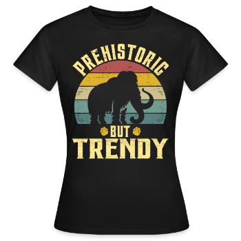 Mammouth Laineux Préhistorique Mammouth Homme - T-shirt Femme - noir - Devant - AI Model Female 172 dark (172cm)