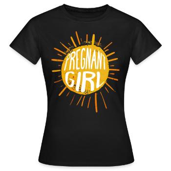 Été Annonce Grossesse Maman Enceinte - T-shirt Femme - noir - Devant - AI Model Female 172 dark (172cm)
