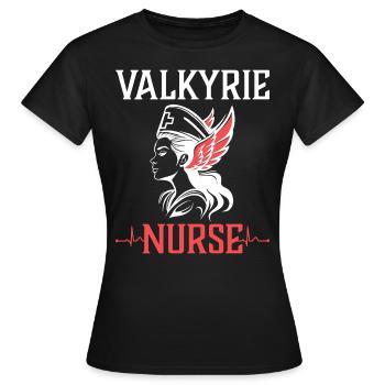 Viking Woman Nurse Valkyrie - Women's T-Shirt - black - Front - AI Model Female 172 dark (172cm)