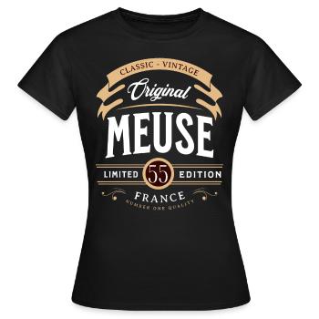 Departement Maas, Frankreich - Frauen T-Shirt - Schwarz - Vorne - AI Model Female 172 dark (172cm)