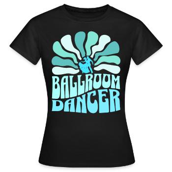 Female Ballroom Dancer Prom Dance - Women's T-Shirt - black - Front - AI Model Female 172 dark (172cm)